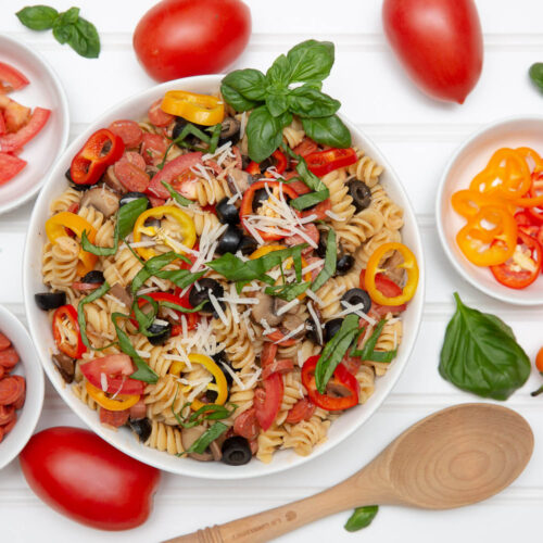 pizza pasta salad