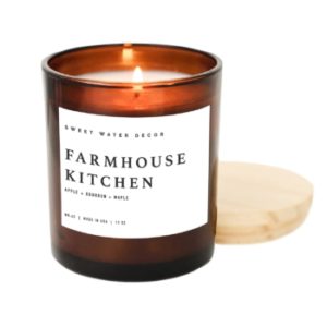 fall scented candle for the kitchen