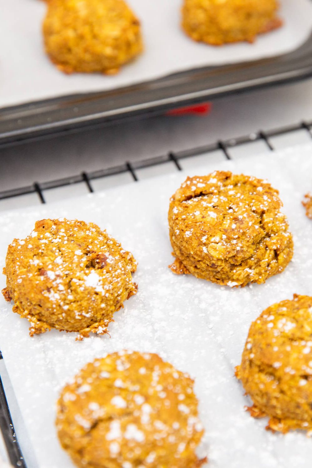 pumpkin banana breakfast cookies